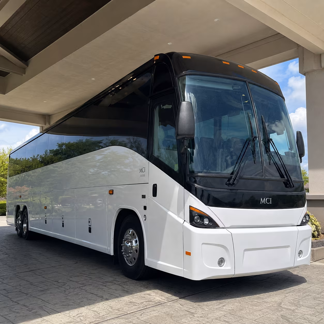 56 passenger charter bus