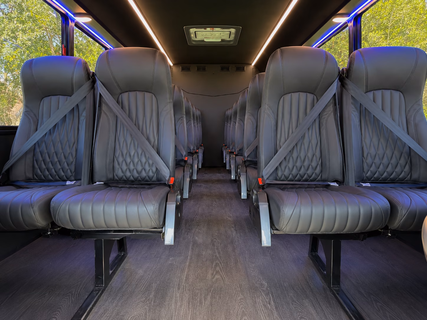 grand prairie 15 passenger minibus inside