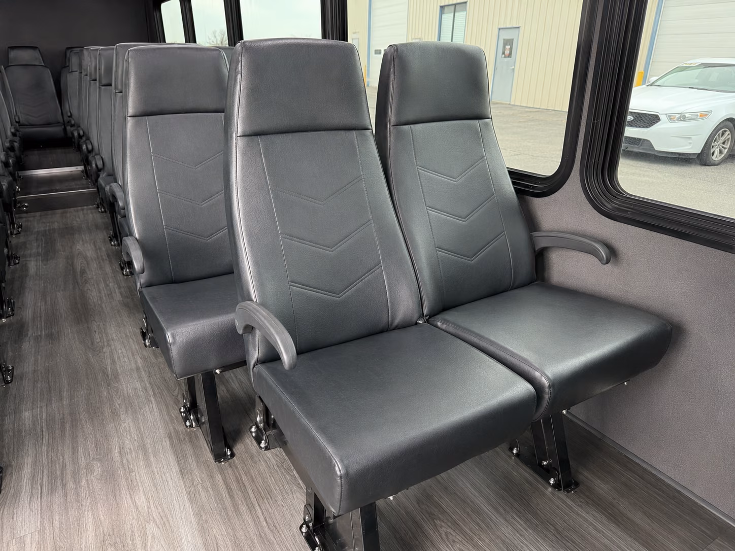 grand prairie 15 passenger minibus interior