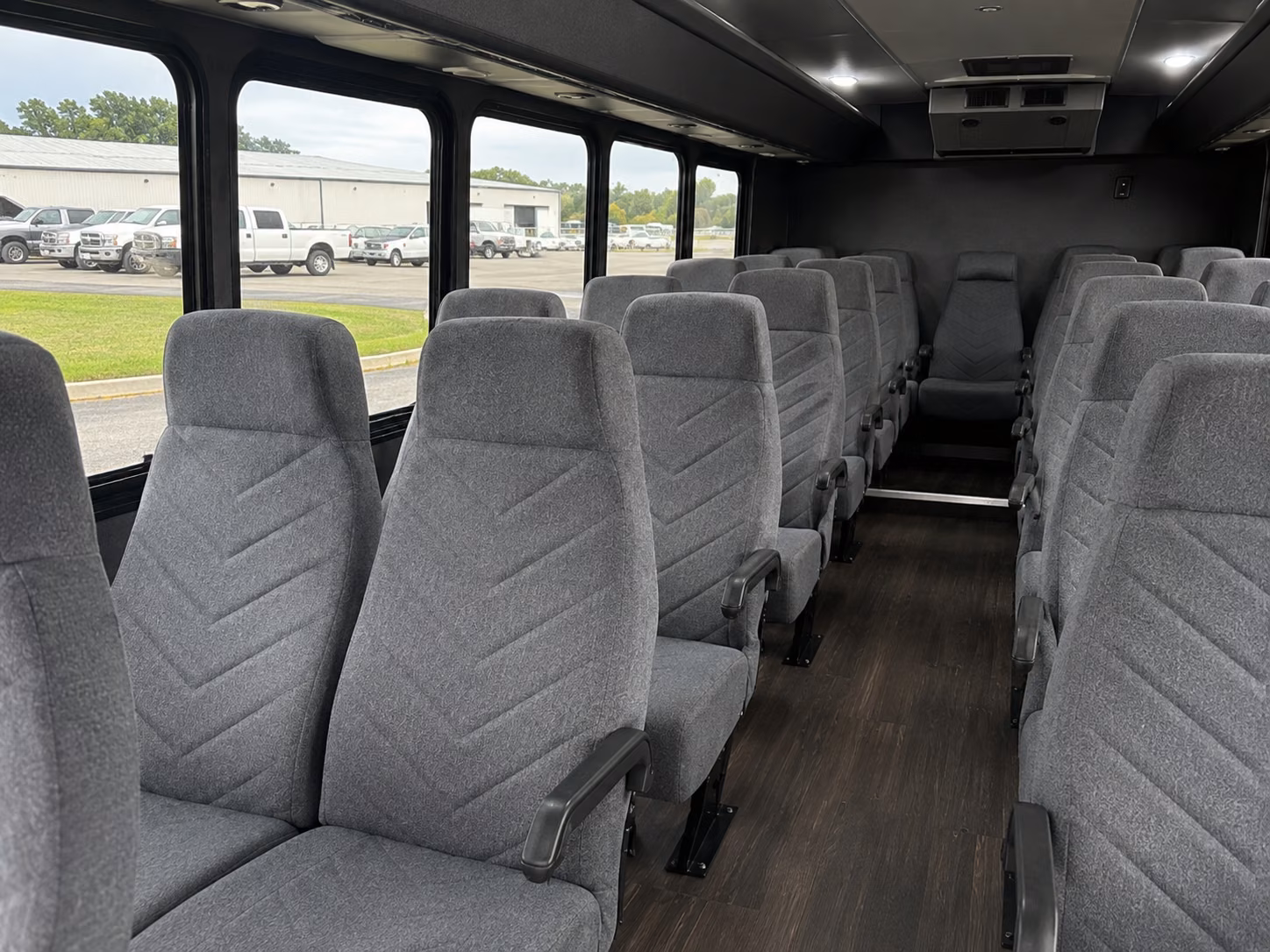grand prairie 18 passenger minibus interior