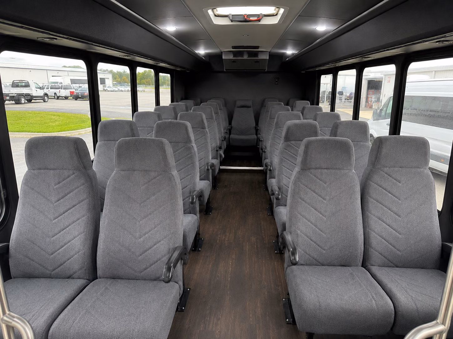 grand prairie 20 passenger minibus interior
