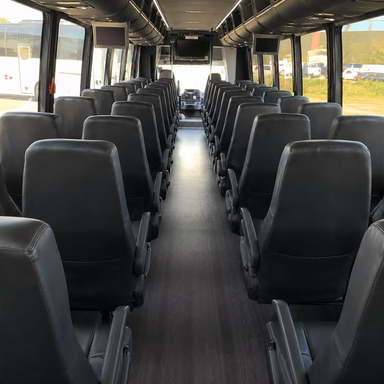 grand prairie 25 passenger minibus inside