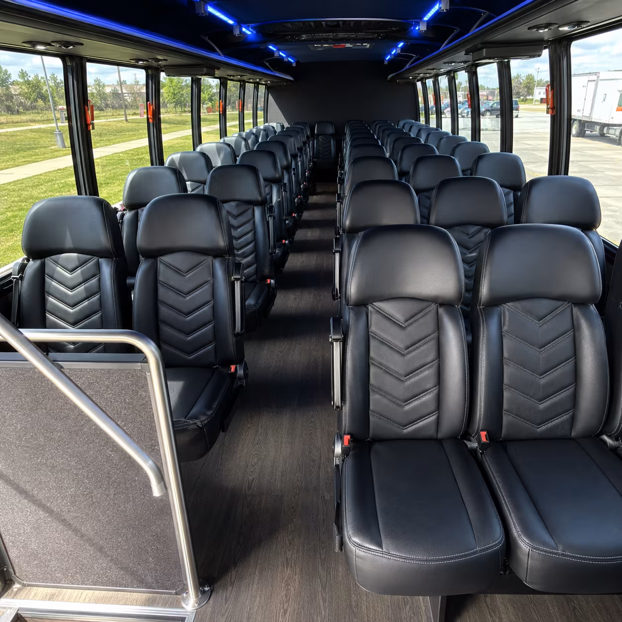 grand prairie 30 passenger minibus inside