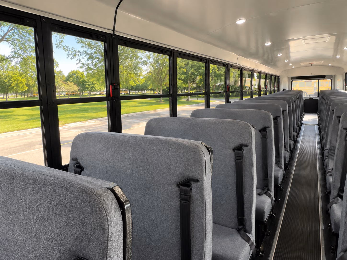 grand prairie school bus inside