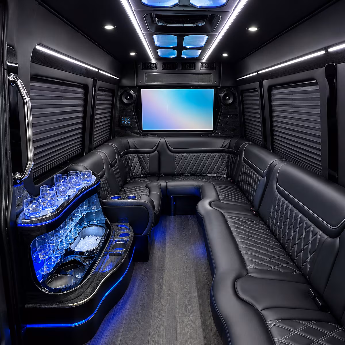party buses for grand prairie wedding parties and bridal groups